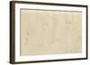 Sketches of a Girl's Head-John Everett Millais-Framed Giclee Print