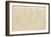 Sketches of a Girl's Head-John Everett Millais-Framed Giclee Print