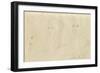 Sketches of a Girl's Head-John Everett Millais-Framed Giclee Print