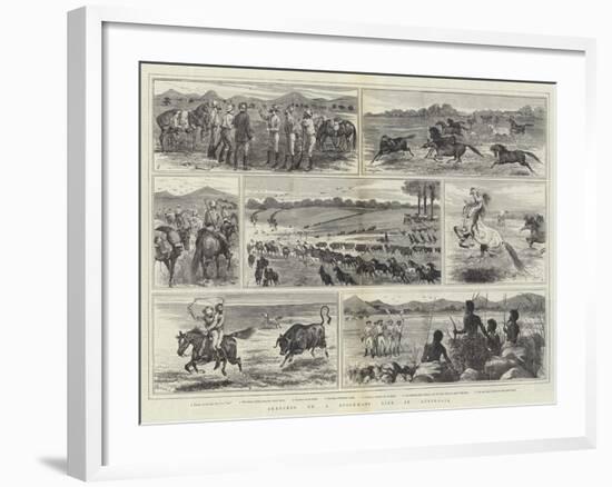 Sketches of a Stockman's Life in Australia-Alfred Courbould-Framed Giclee Print