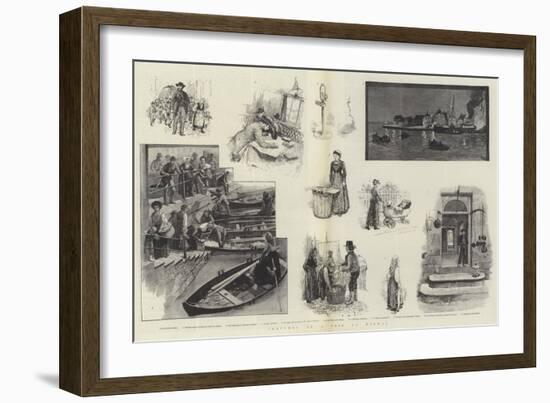Sketches of a Trip to Norway-null-Framed Giclee Print
