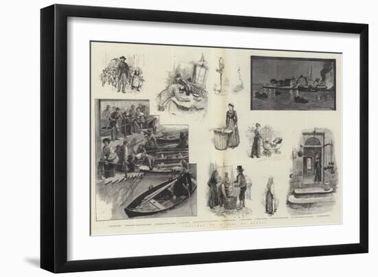 Sketches of a Trip to Norway-null-Framed Giclee Print