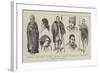 Sketches of Abyssinian Costumes-null-Framed Giclee Print