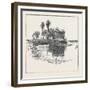 Sketches of Ancient Buildings at Dacca, Bengal: Ruins of the Sath Musjid or Seven-Domed Temple-null-Framed Giclee Print