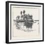 Sketches of Ancient Buildings at Dacca, Bengal: Ruins of the Sath Musjid or Seven-Domed Temple-null-Framed Giclee Print