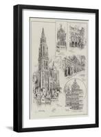 Sketches of Antwerp-null-Framed Giclee Print