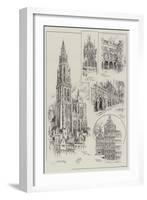 Sketches of Antwerp-null-Framed Giclee Print