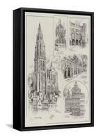 Sketches of Antwerp-null-Framed Stretched Canvas