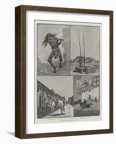 Sketches of Arizona and South California-null-Framed Giclee Print