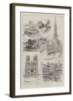 Sketches of Brussels and the Field of Waterloo-null-Framed Giclee Print