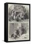 Sketches of Christmas-Myles Birket Foster-Framed Stretched Canvas