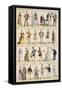 Sketches of Costumes, Coco, Illustrations-Alfred Grevin-Framed Stretched Canvas