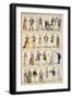 Sketches of Costumes, Coco, Illustrations-Alfred Grevin-Framed Giclee Print