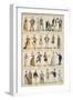 Sketches of Costumes, Coco, Illustrations-Alfred Grevin-Framed Giclee Print