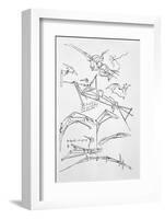 Sketches of Flying Machines-Leonardo da Vinci-Framed Photographic Print