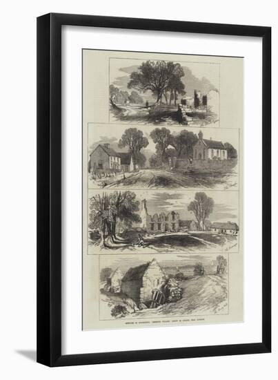 Sketches of Goldsmith's Deserted Village, Lishoy or Auburn, Near Athlone-Edmund Morison Wimperis-Framed Giclee Print