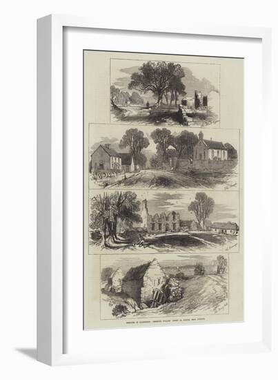 Sketches of Goldsmith's Deserted Village, Lishoy or Auburn, Near Athlone-Edmund Morison Wimperis-Framed Giclee Print