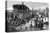 Sketches of Gypsy Life: a Camp Near Latimer Road, Notting Hill-null-Stretched Canvas