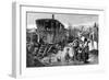 Sketches of Gypsy Life: a Camp Near Latimer Road, Notting Hill-null-Framed Art Print