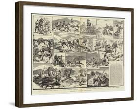 Sketches of Highland Deer-Stalking-null-Framed Giclee Print
