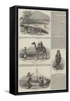 Sketches of India-null-Framed Stretched Canvas