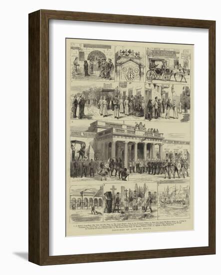 Sketches of Life at Malta-null-Framed Giclee Print