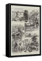 Sketches of Life in Queensland-null-Framed Stretched Canvas