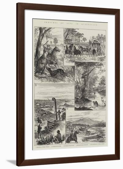 Sketches of Life in Queensland-null-Framed Giclee Print