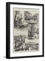 Sketches of Life in Queensland-null-Framed Premium Giclee Print