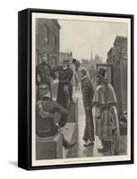 Sketches of Military Life, Arrival of the New Subaltern-Richard Caton Woodville II-Framed Stretched Canvas