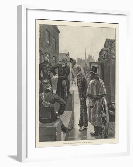 Sketches of Military Life, Arrival of the New Subaltern-Richard Caton Woodville II-Framed Giclee Print