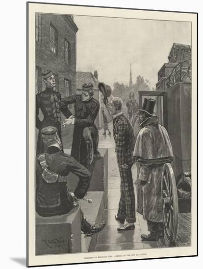 Sketches of Military Life, Arrival of the New Subaltern-Richard Caton Woodville II-Mounted Giclee Print