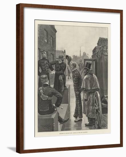 Sketches of Military Life, Arrival of the New Subaltern-Richard Caton Woodville II-Framed Giclee Print