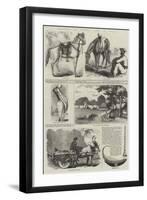 Sketches of Native Life in India-null-Framed Giclee Print