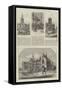 Sketches of Nottingham-null-Framed Stretched Canvas