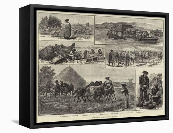 Sketches of Peasant Life in Hungary-null-Framed Stretched Canvas