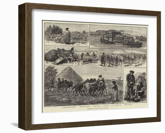 Sketches of Peasant Life in Hungary-null-Framed Giclee Print