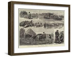 Sketches of Peasant Life in Hungary-null-Framed Giclee Print