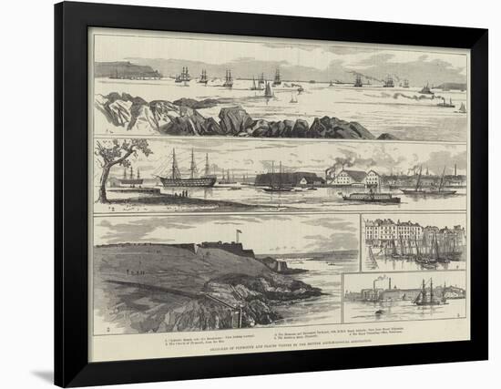 Sketches of Plymouth and Places Visited by the British Archaeological Association-null-Framed Giclee Print