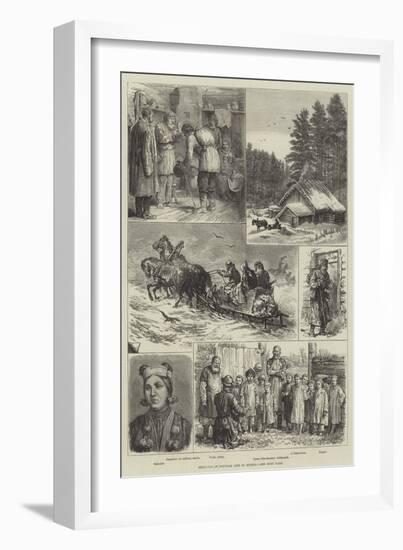 Sketches of Popular Life in Russia-null-Framed Giclee Print