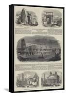 Sketches of Rome-null-Framed Stretched Canvas