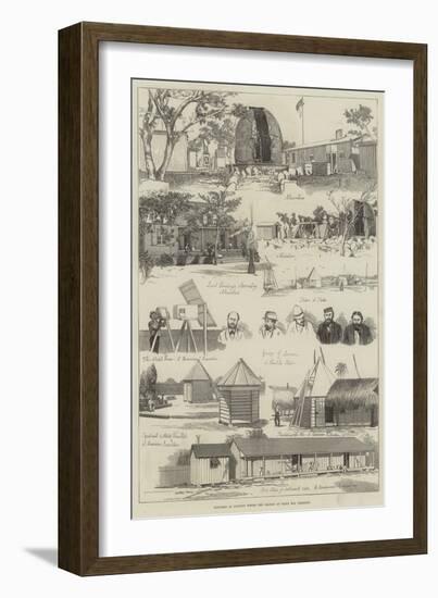 Sketches of Stations Where the Transit of Venus Was Observed-null-Framed Giclee Print