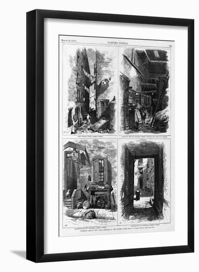 Sketches of Tenement Life in New York: the Fourth Ward-null-Framed Giclee Print