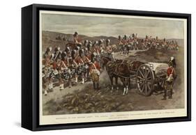 Sketches of the British Army, the Argyll and Sutherland Highlanders on the March on a Field Day-null-Framed Stretched Canvas