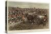 Sketches of the British Army, the Argyll and Sutherland Highlanders on the March on a Field Day-null-Stretched Canvas