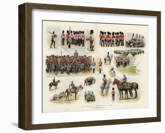 Sketches of the British Army-null-Framed Giclee Print