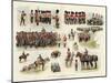 Sketches of the British Army-null-Mounted Giclee Print