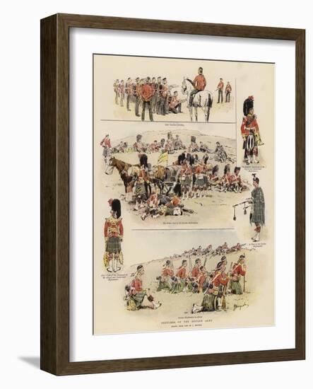 Sketches of the British Army-null-Framed Giclee Print