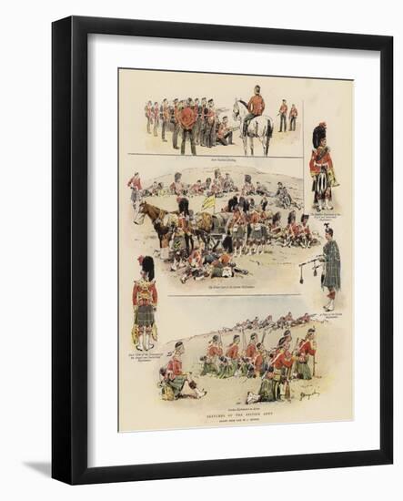 Sketches of the British Army-null-Framed Giclee Print