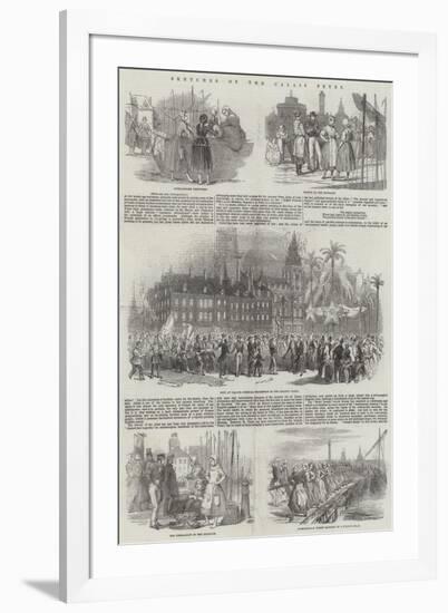 Sketches of the Calais Fetes-null-Framed Giclee Print